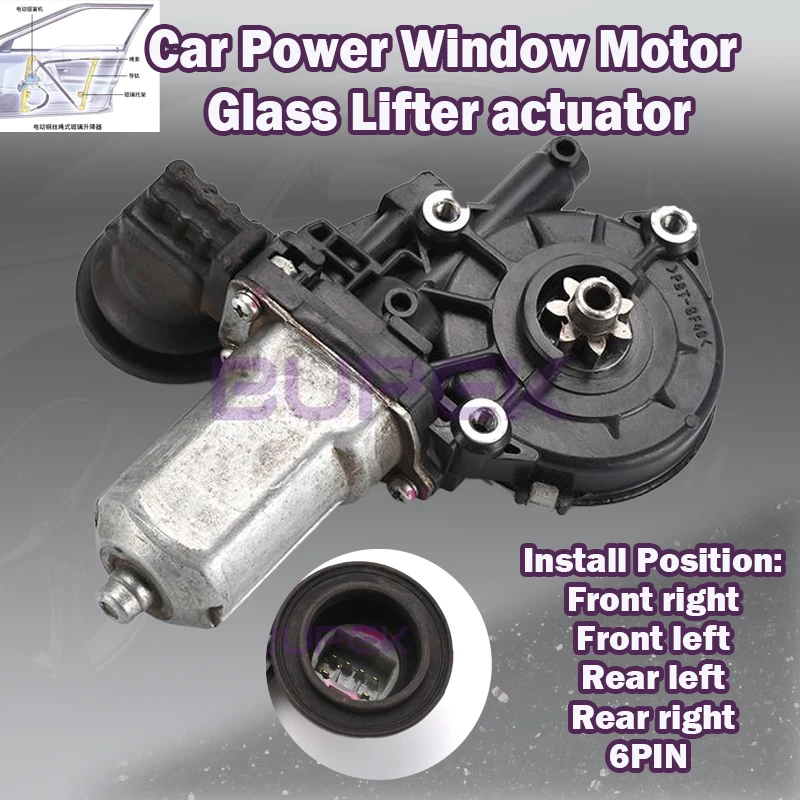 

Car Power Window Motor Glass Lifter actuator For Lexus GS350/GS430/GS450h/GX470 /IS250/IS350 /Toyota Avalon high torque kit 6PIN