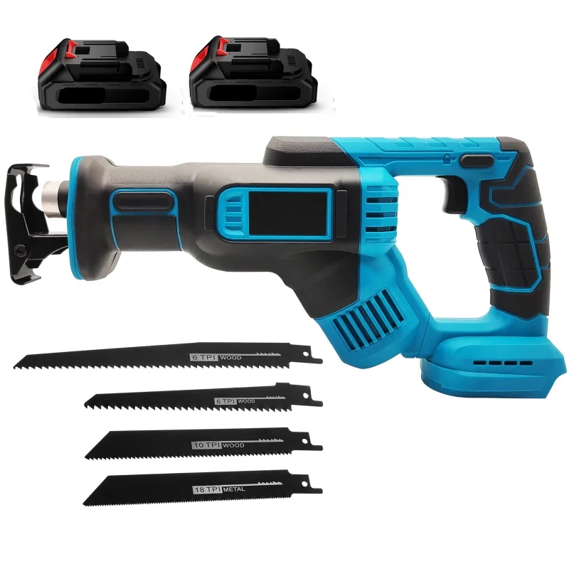 TKKEACE borstelloze 16 inch elektrische kettingzaag voor Makita-batterij, 3500 W draadloos houtsnijgereedschap, tuinsnoeischaar