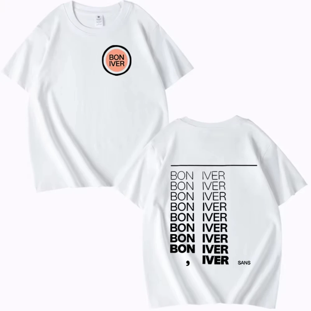 Bon Iver Sable Fable Album 2025 New T-shirts Men Women Oversized Cotton Hot Sale Short Sleeve Summer Print Unisex Plus Size Tops