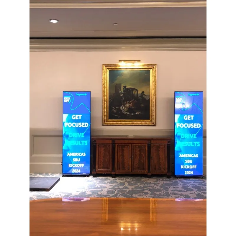 GEBRUIKER Smart LED Poster P2 P1.86 P1.53 Staande Poster LED Display Reclame Digital Signage Speler Full HD Indoor Event Display