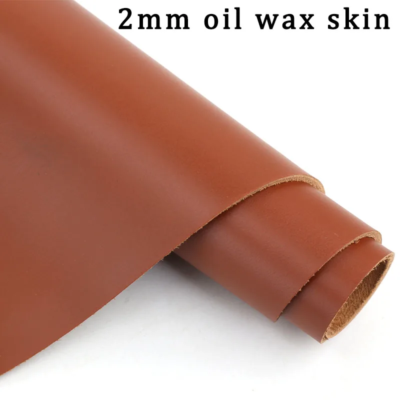 2 mm Ölwachsleder, Oberschicht aus Leder, Material aus Rindsleder, steife Schreibtischunterlage, Mauspad, Geldbörse, Kartentasche, handgefertigtes DIY-Leder