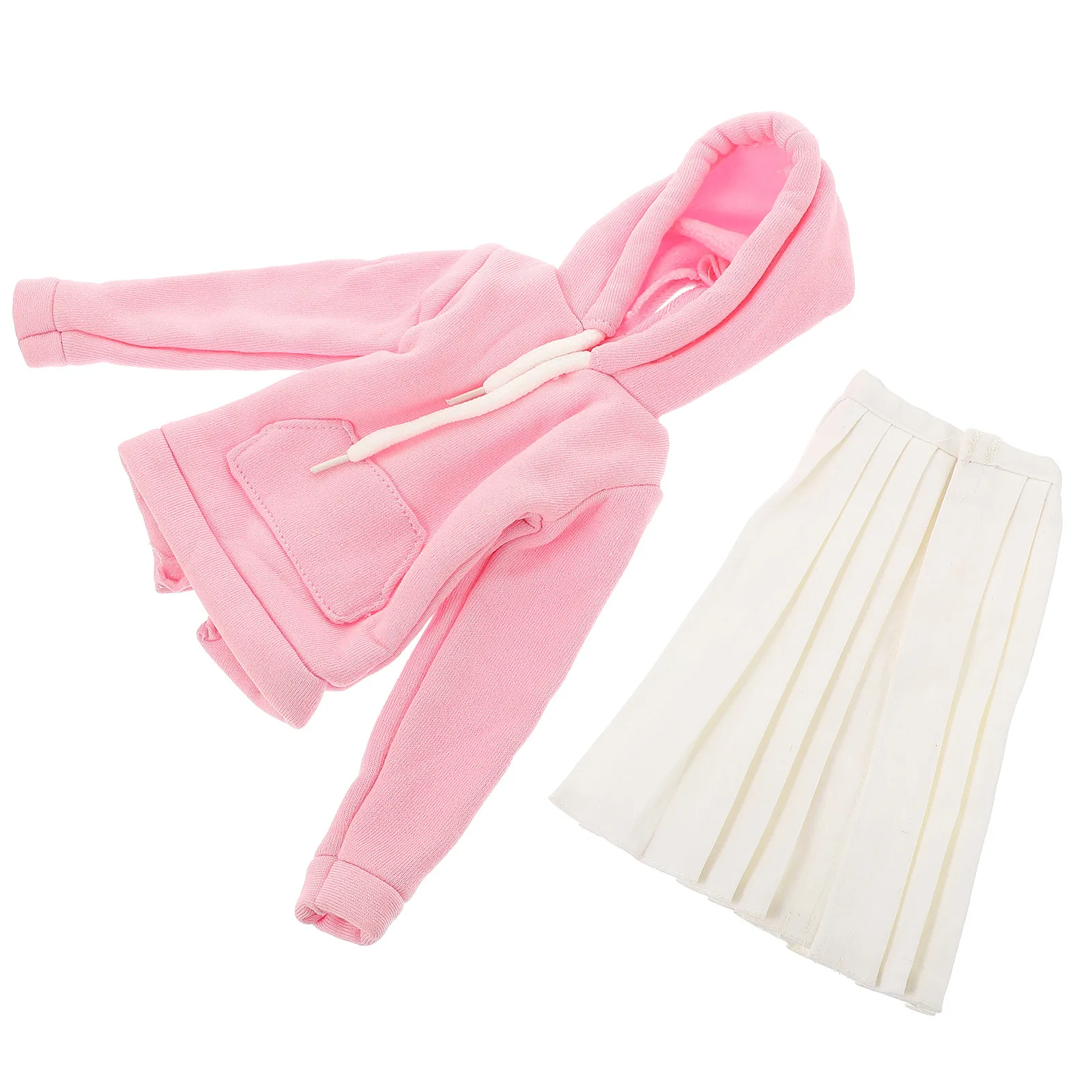 

1Set Mini Fashion Decorative Sweatshirt Skirt Dress Up Clothes Set Creative Girl Costume for Birthday Holiday Clothes