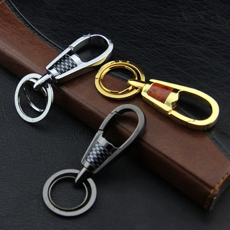 Luxury Car Keychain High Grade Key Chains Men Women for Key Ring Holder Bag Pendant Carbon Fiber Best Gift for Christmas Day