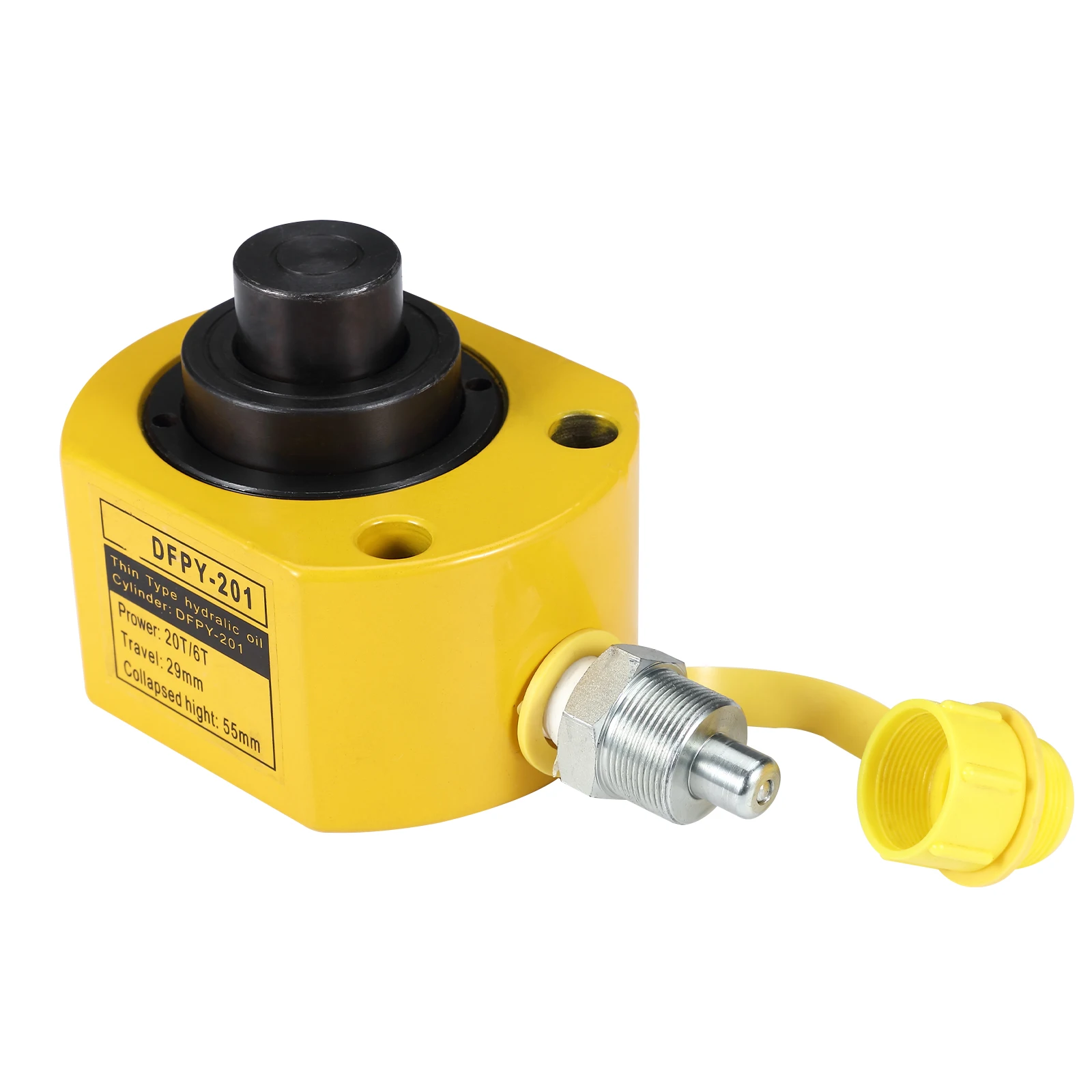 Cilindro Hidráulico Porta Power Mini, Cilindro de Elevación Hidráulico, Gato de Bajo Perfil, Portátil para Construcción Naval, Puentes y Obras de Construcción
