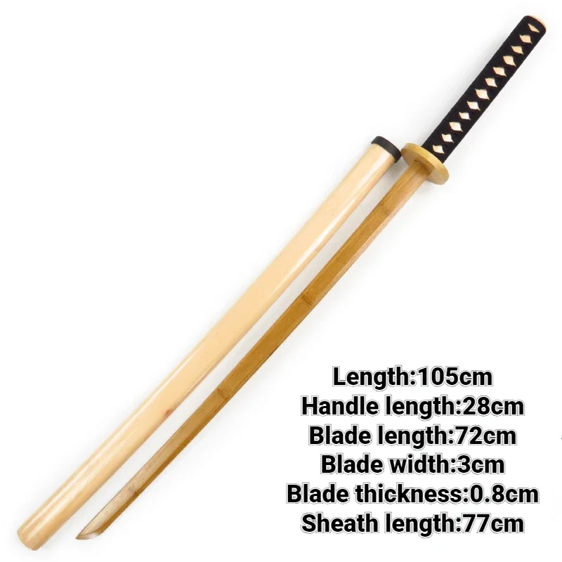 Japanese Katanas Wood Kendo Bamboo Knife Fighting Tools Training Sword Wushu Sports Entertainment Martial Arts  Equipment