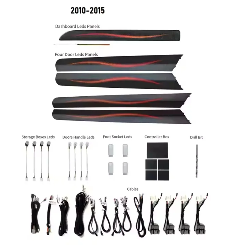 

Car LED Ambient Light For Audi Q7 2006-2009 2010-2015 Instrument Door Dynamic Light Shadow Decorative Lamp