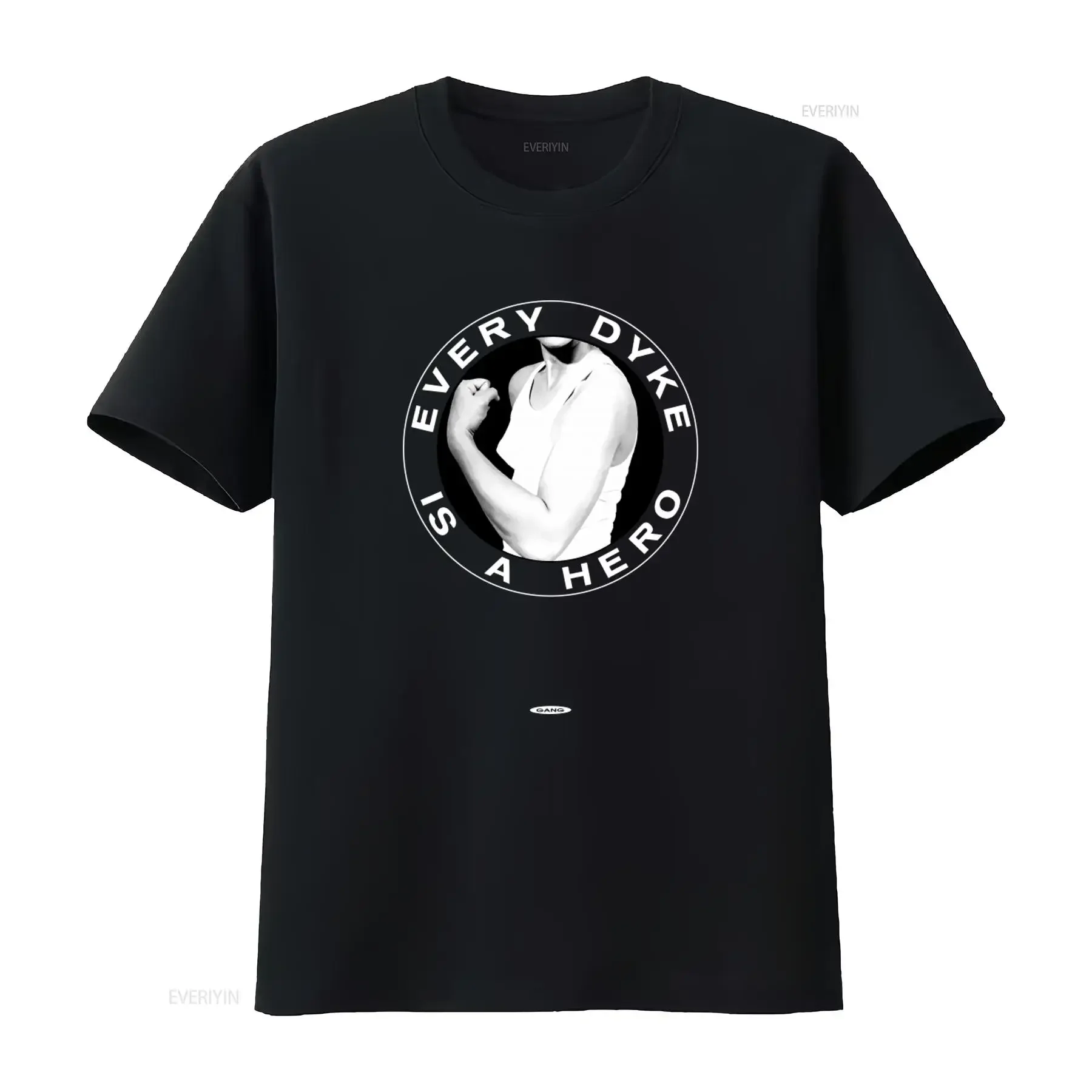 Vtg 80s Every Dyke Is A Hero T Shirt By Gang Gay Lesbian Pride Aids Lgbtq  vintage Washed Slightly Top For Everyday Wear