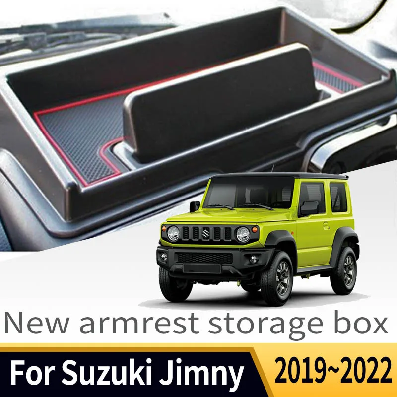 

Suitable For Suzuki Jimny Sierra JB64W 2019~2022 2021 Car Central Control Armrest Storage Box Multifunctional Auto Accessories