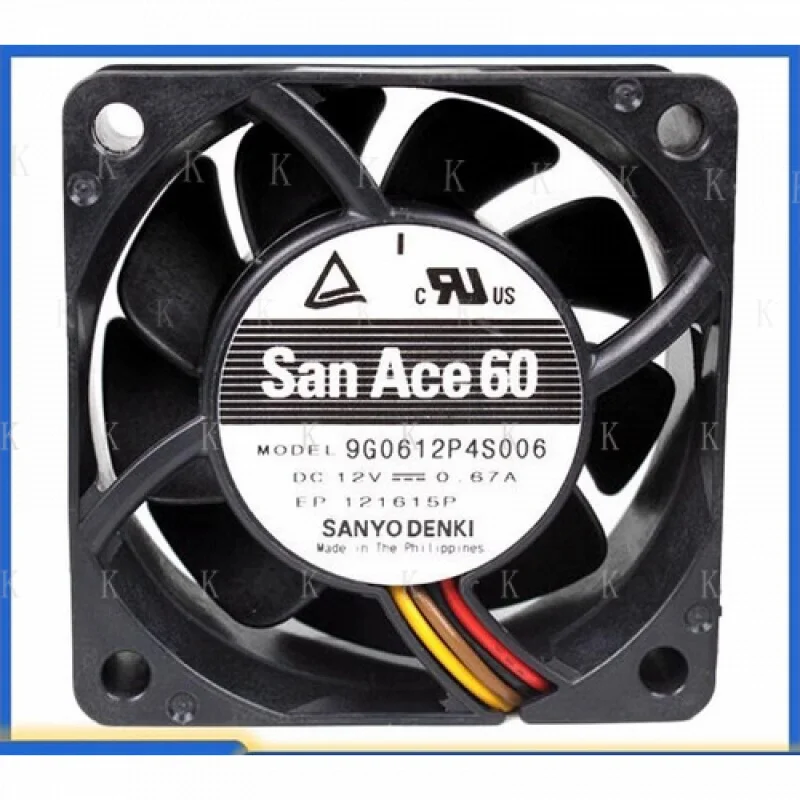 

C FOR SANYO 9G0612P4S006 12V 0.67A 6025 6CM 4-Wire Cooling Fan