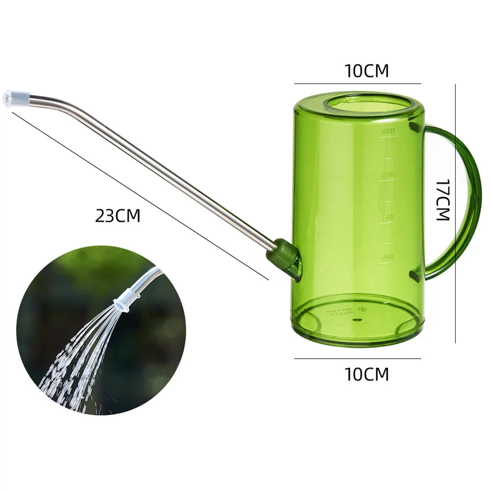 1pc Long Spout Watering Can With Removable Nozzle Watering Of Outdoor Flowers Potted Plants And Greenery