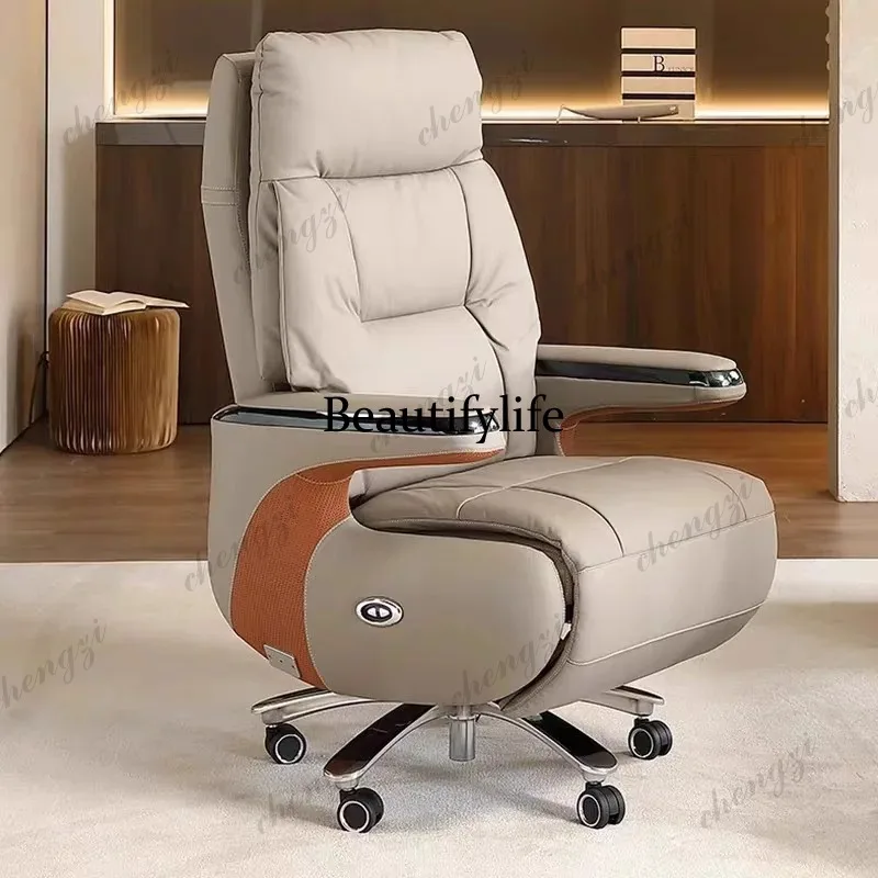 Comfort Electric Executive Office Chair - Multi-Function Massage Capsule Recliner for Premium Business Use Furniture