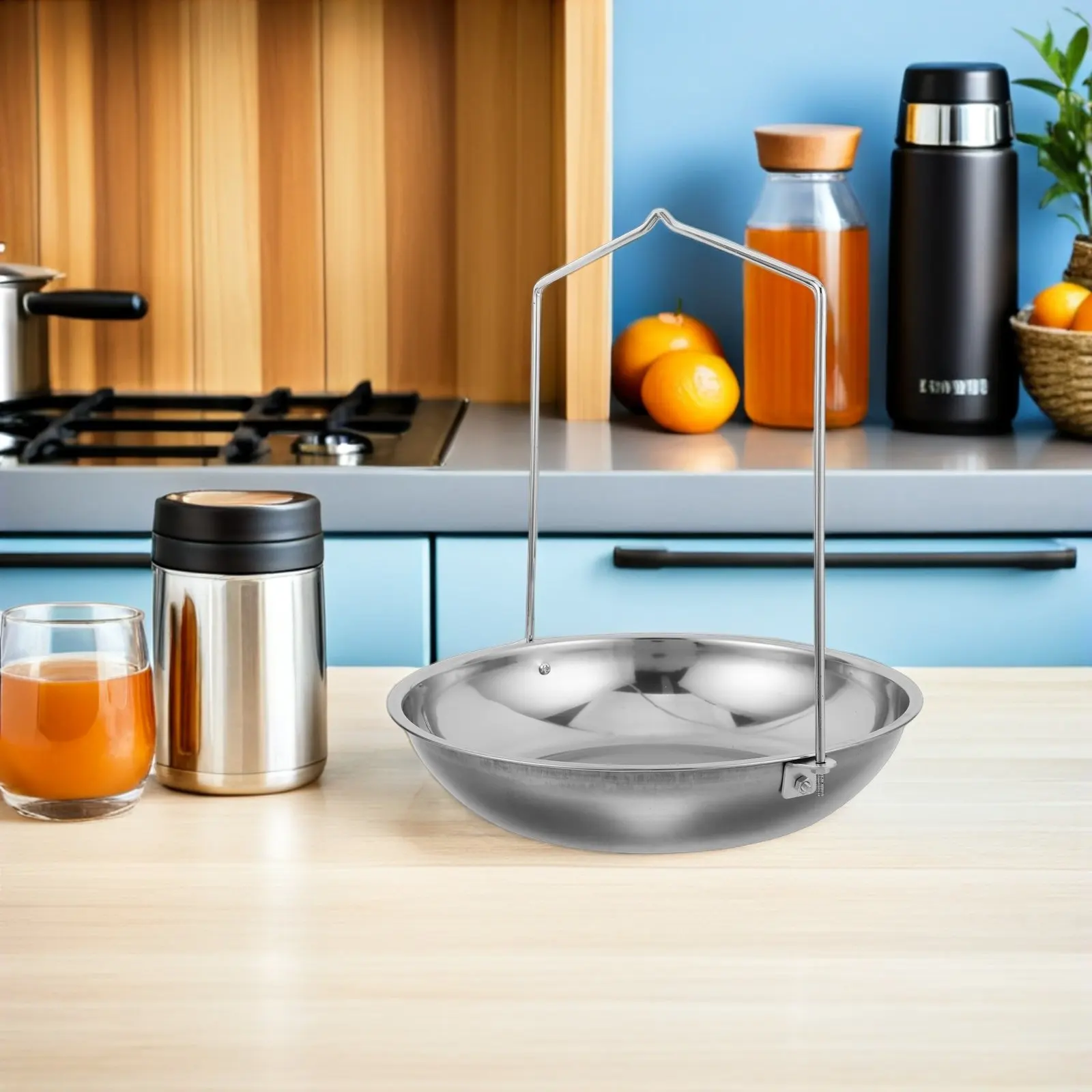 Heavy Load Capacity Stainless Steel Chain Weighing Scoop Pan for Logistics Warehouse Crane Scale Pan Serving Tray and Industrial