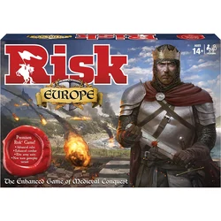 Risk Europe Game - Strategic Conquest Board Game for Family Fun - 2 to 4 Players | Ages 10+