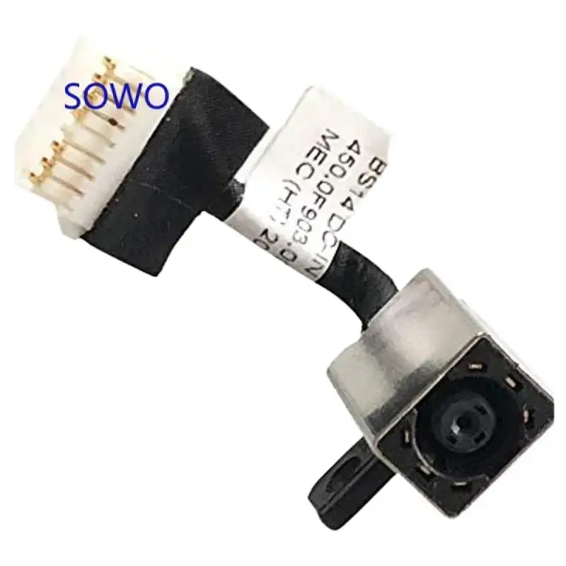 0. DC power jack socket plug charging port with cable 450.0f903. 0011 0wjxd9 for Dell Inspiron 14 5481 5482 5485 5491 15 5591 2-