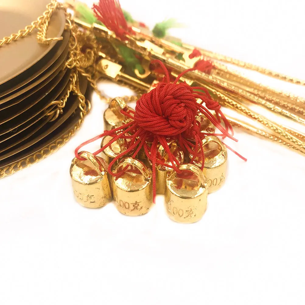 

2pcs Handheld Chinese Style Medicine Scale Retro Copper Gram Scale For Tea Leaf Dried Fruit Jewelry Weighing Kitchen Tool Store