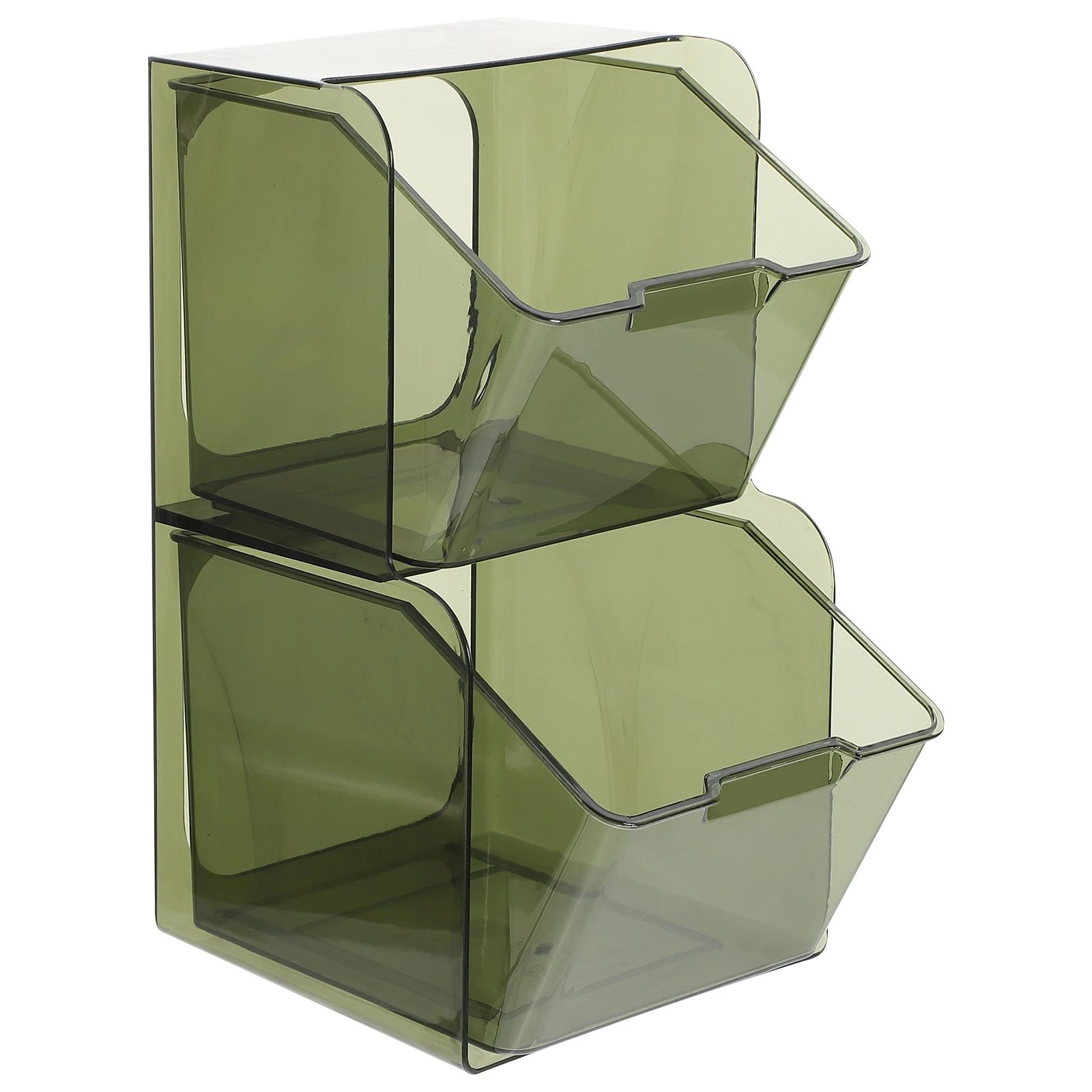 

Coffee Capsule Storage Box Tea Bag Holder Organizer Container Plastic PET Easy Use Transparent Green Small Item