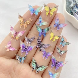 30Pcs New Cute Resin Mini Colorful Butterflies Flatback Free Shipping Ornament Jewelry Making Manicure Hairwear Accessories