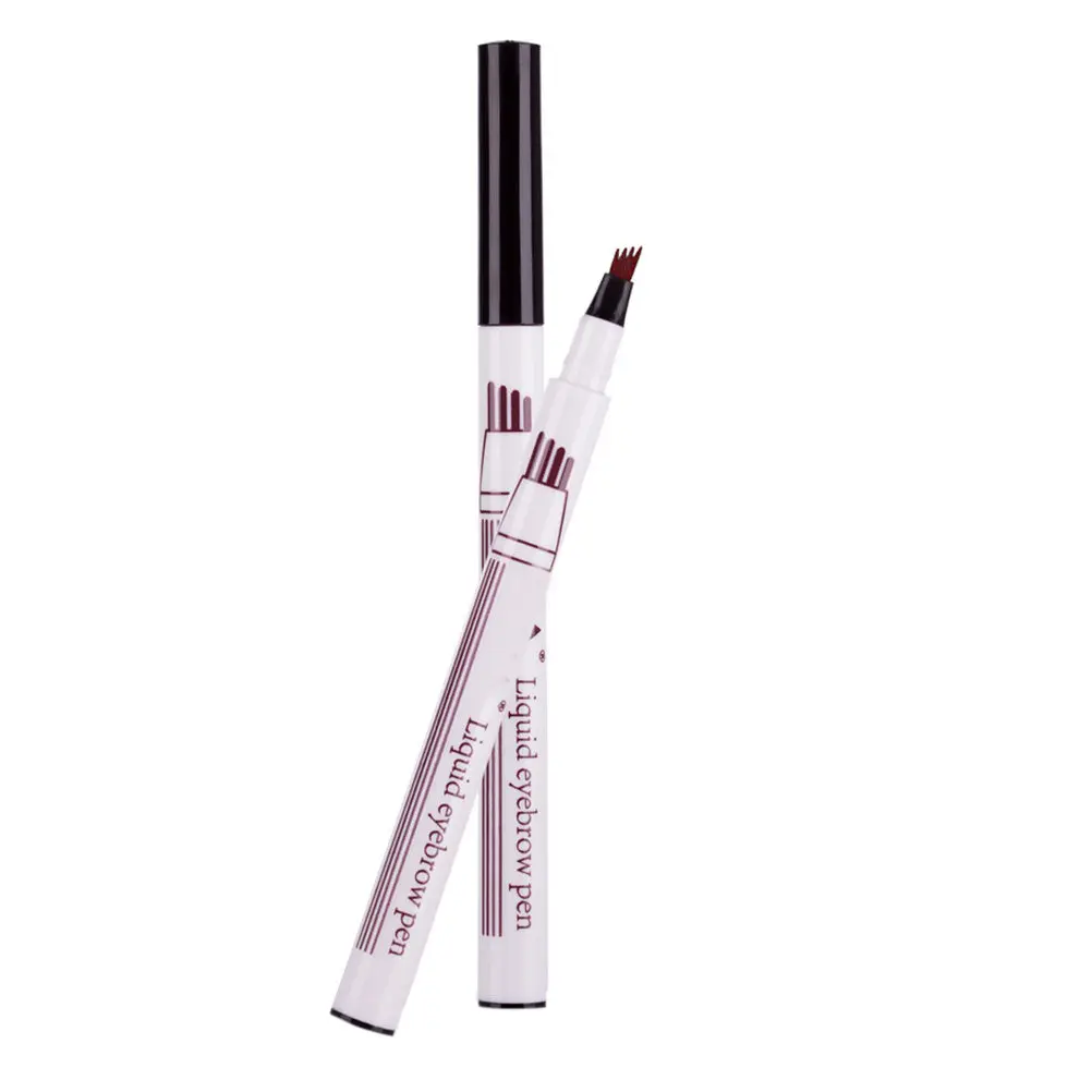 Waterproof Eyebrow Pencil Liquid -Pronged Tip Easy to Draw Natural Clear Lines Sweat-Proof Quick-Drying Eyebrow Tool