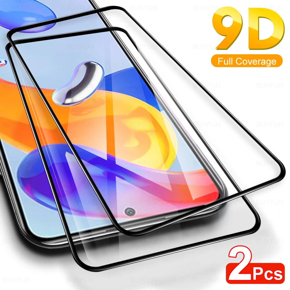 2Pcs Full Cover Glass For Xiaomi Redmi Note 11Pro 11 11s 11 Pro S Note11 Note11Pro 5G Screen Protector Protective Film 21091116I