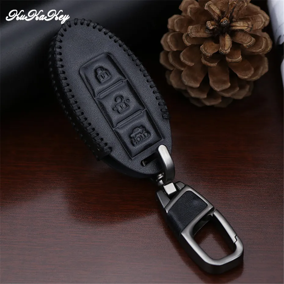 Car Key Case Cover Protective Key Shell Skin Bag For Nissan Qashqai Juke Note Almera Teana Tiida Murano Pathfinder Infiniti Q50