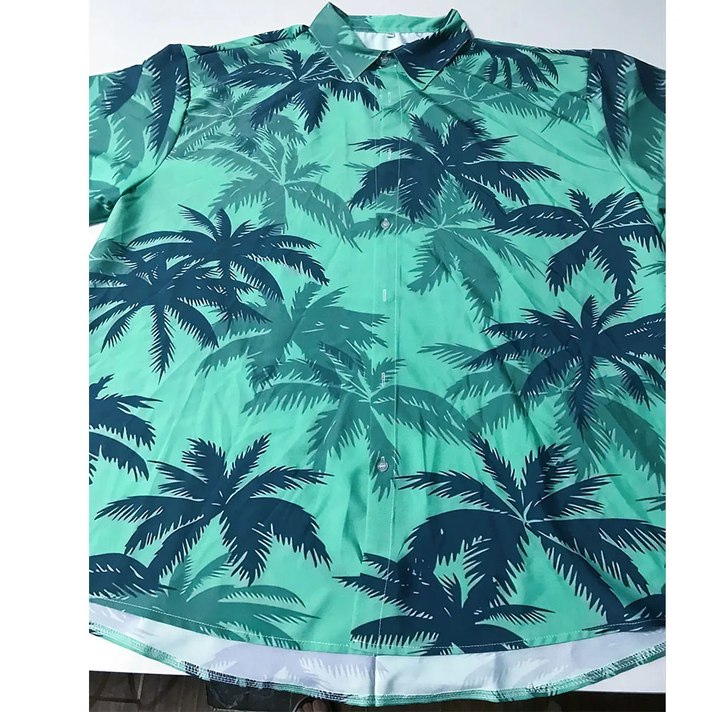 Jumeast 3D Printed Palm Leaf Game Character Hawaiian Aloha Shirts For Men Beach Flower Women Blouse Unisex Baggy Clothes Cosplay