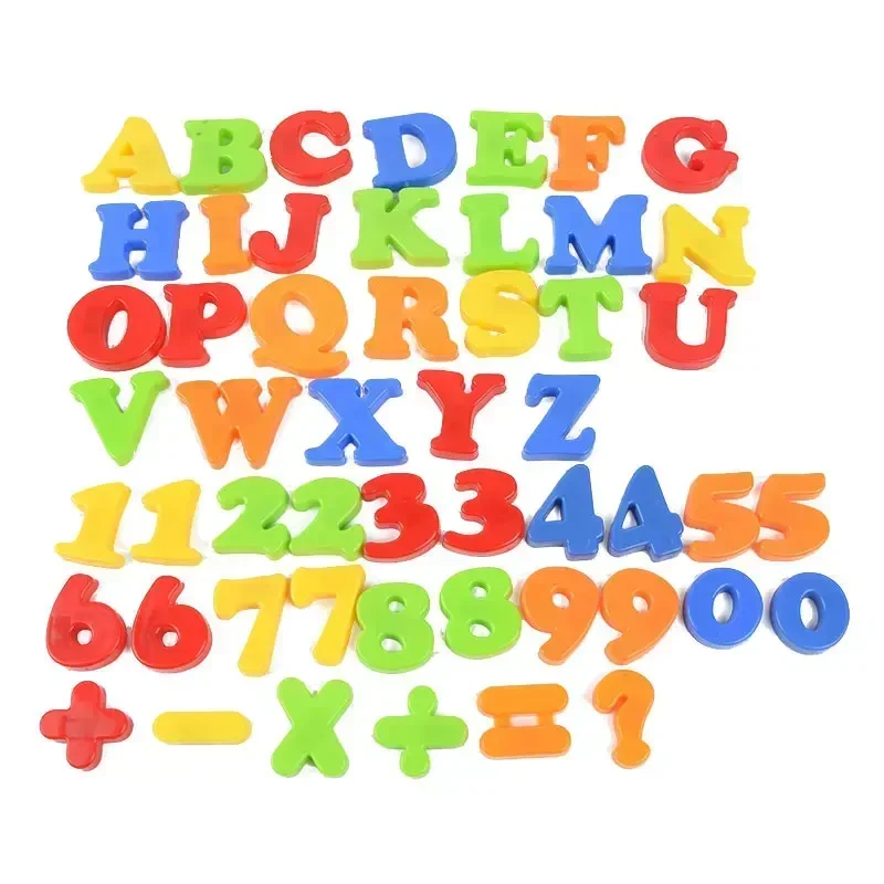 [Funny] 55pcs/set Education toys Writing Boards Children's Magnetic Painting Sets Combination words mathematics learn toy gift