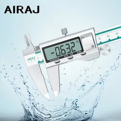 AIRAJ High-precision Digital Caliper Stainless Steel Long Waterproof Vernier Caliper Level Multi-function Measuring Tools