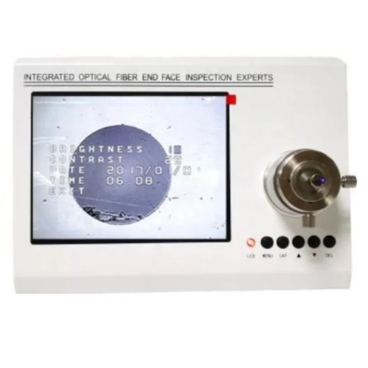 High Quality Fiber Optic Equipment Face End Inspecter tester Benchtop Fiber Optic Inspection Microscope