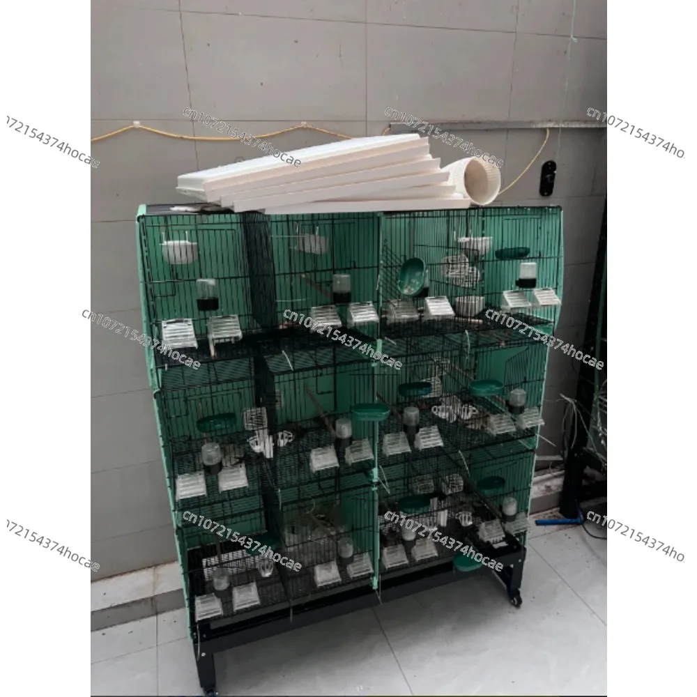 Stackable Large Metal Bird Cage Multilayer Breeding Pet Housing Accessory