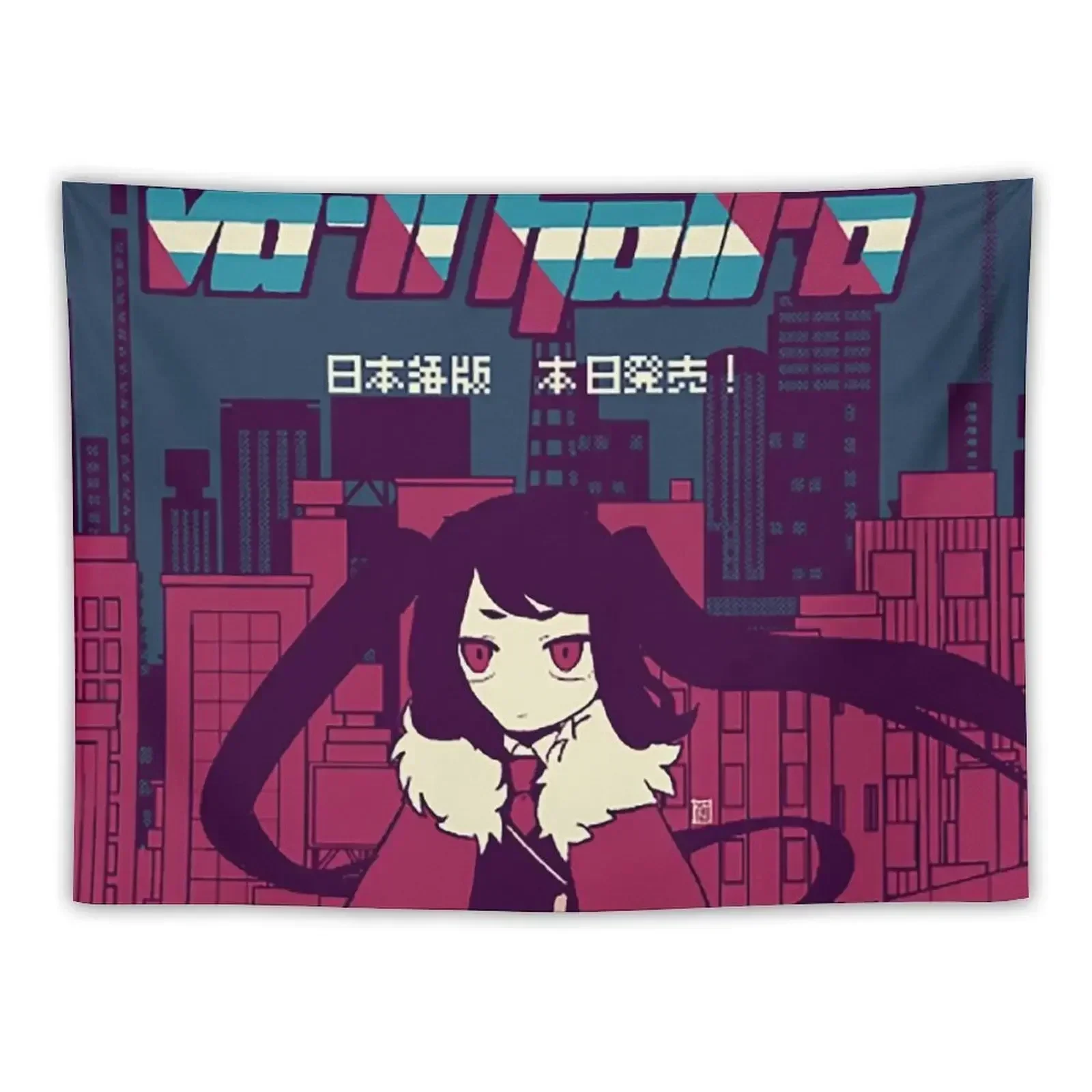 Jill Stingray (VA-11 Hall-A) Tapestry Wallpaper Anime Decor Room Decorator Wallpapers Home Decor Tapestry