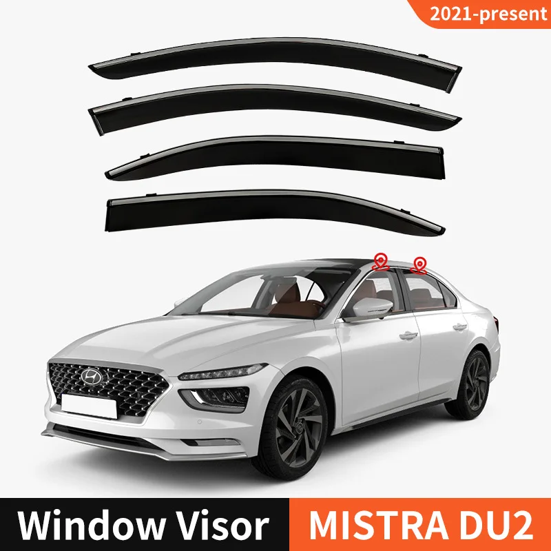 

For MISTRA CF DU2 Window visor Weather Shield Side Window Deflector Car windshield weather shield Car accessories