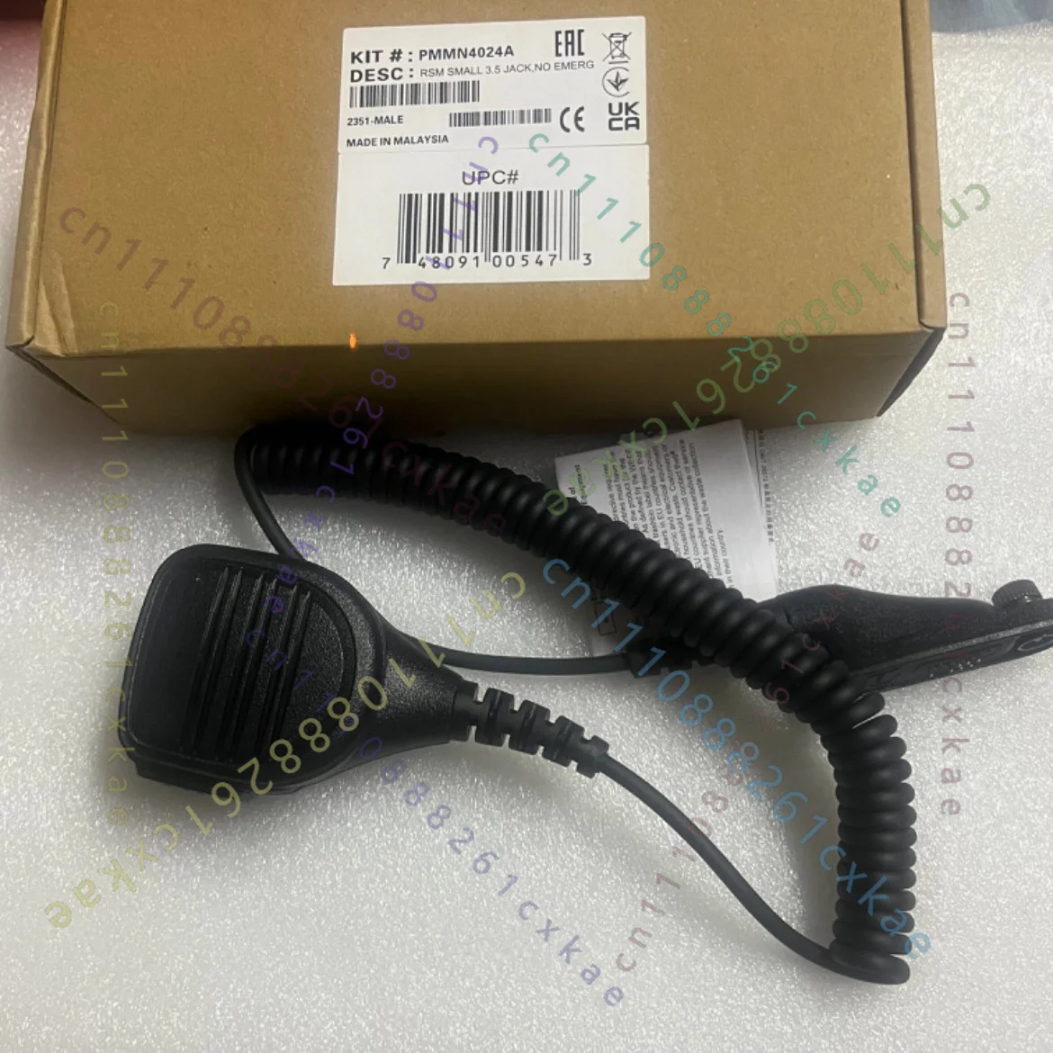 1Pc Waterproof Hand Microphone For Motorola P8668 P8268 P8200 GP338D GP328D Walkie Talkie