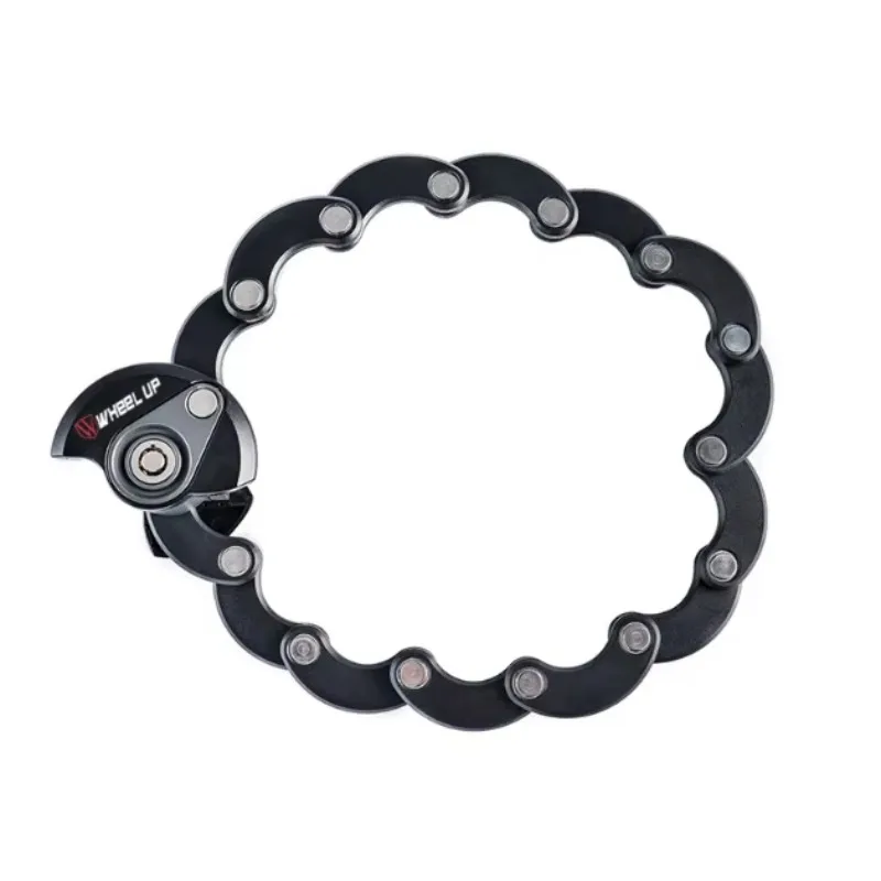 

STLF SY-5-CL004 Bike Locks, Hamburger Shape Cycling Bicycle Anti Theft Folding Lock, High Security Chain Lock for Mountain Bike