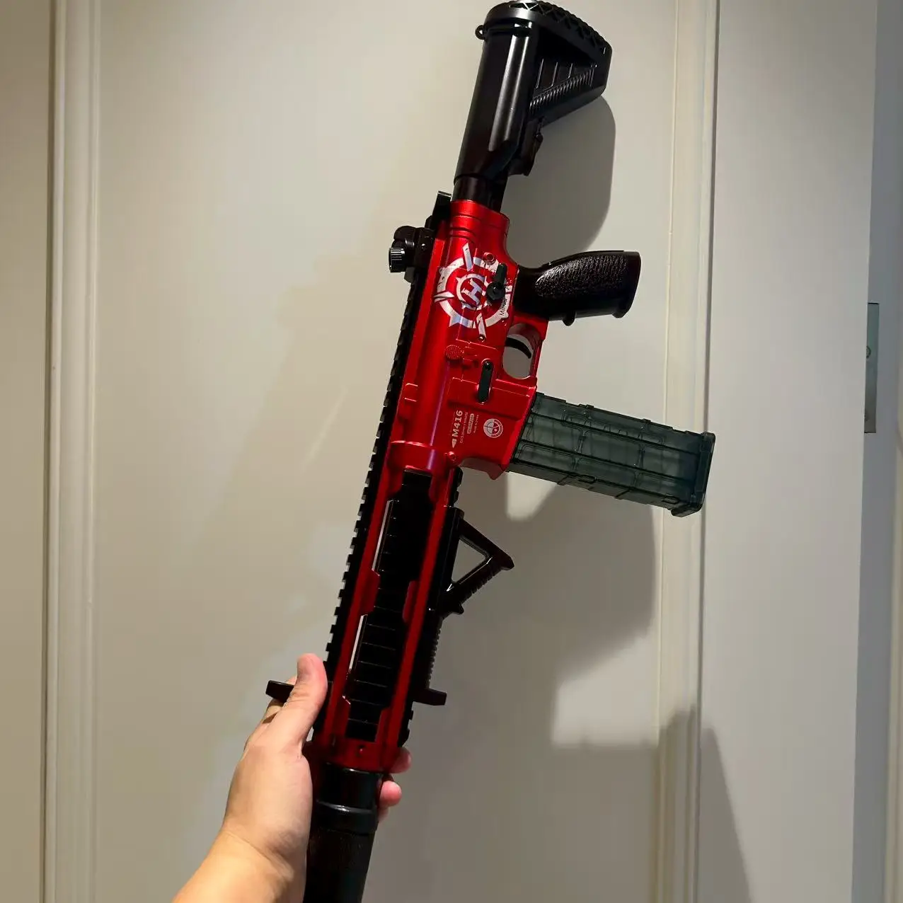 

2025 New Toy Gun M416 Toy Gun Soft Bullet Shell Ejecting Electric Manual Double Clips Adult Boy Game Boy Gifts
