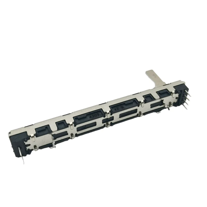 1pcs，Slide potentiometer，A203，6Pins，MG12XU MG16CX Mixing console fader; Audio mixer sliding fader，Total length 75mm