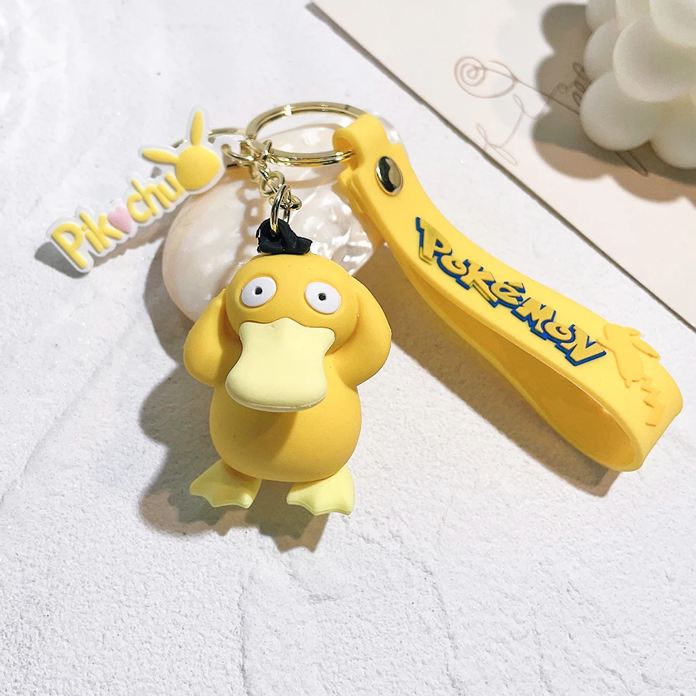 Niedlicher Pokemon Pikachu Schlüsselanhänger, weicher Puppenanhänger, Schulranzen-Taschenanhänger, Schlüsselring, Souvenir, Dekoration, Geschenk für Pokemon-Fans