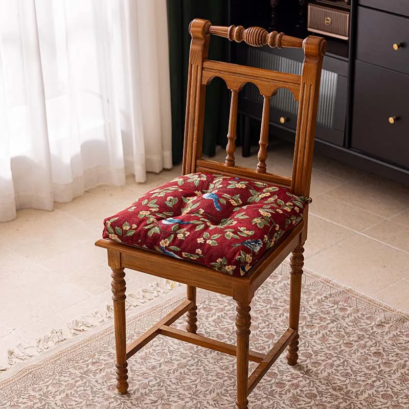Amerikaans eetkamerstoelkussen, antislip en vuilafstotend zitkussen voor huishoudelijke stoelen met zitkussens en riemen.