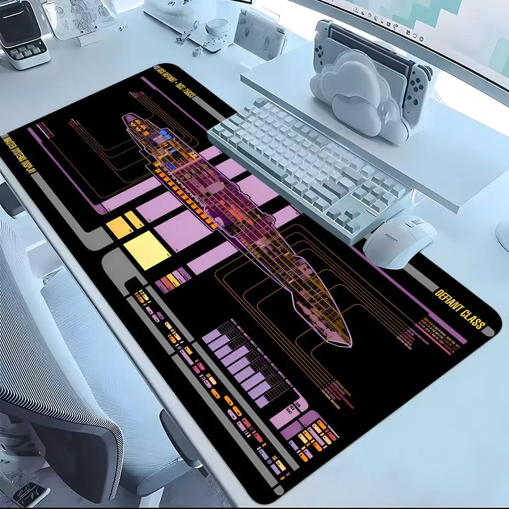 

MovieS-StarT-Trek Mouse Pad Mousepad Laptop Office Deskmat Large Black Gamer Non-slip Keyboard Rubber Mause Pad