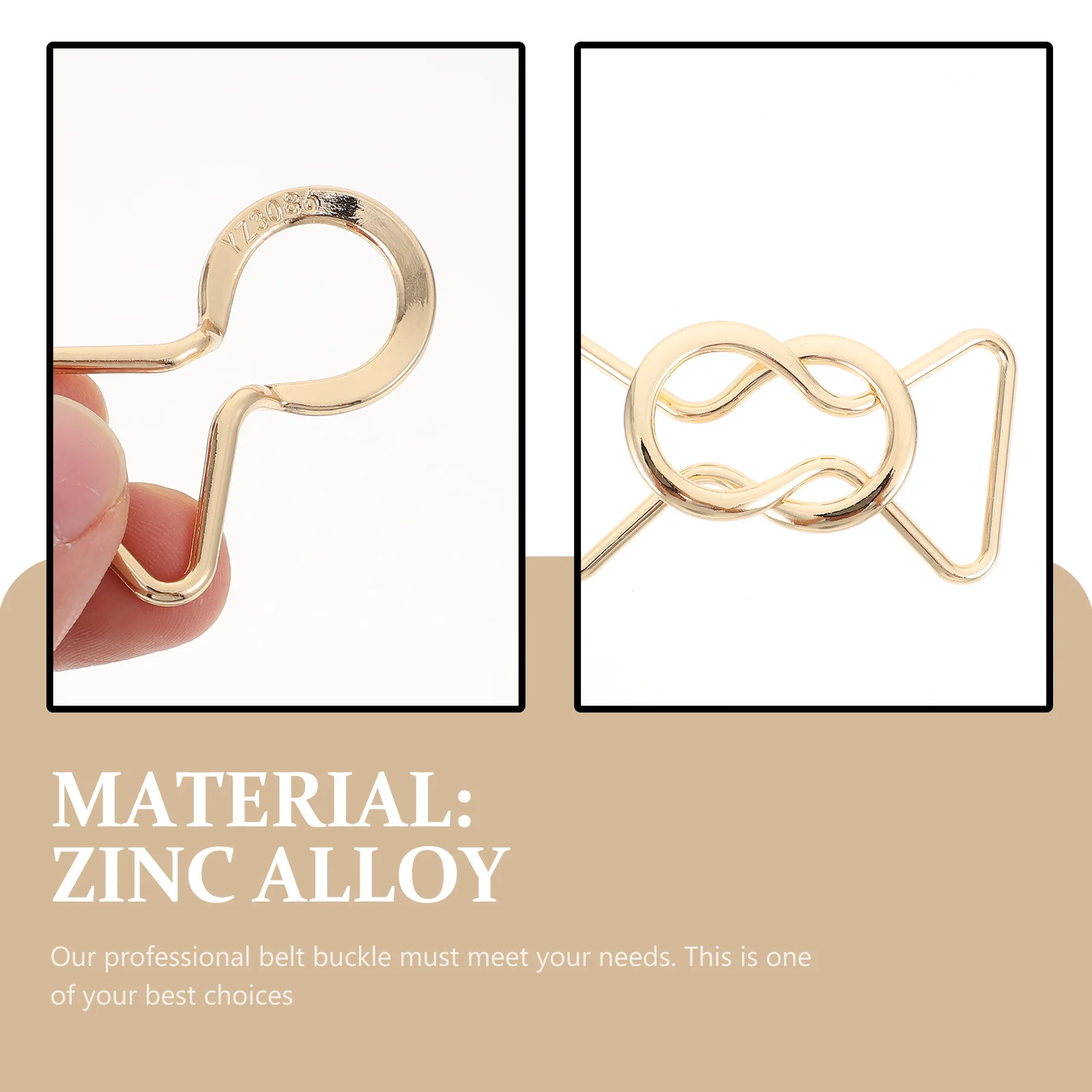 Gesper Sabuk Pinggang Bahan Alloy untuk DIY, Pengikat Sabuk Gaun untuk Mantel, Jaket Angin, Pakaian Musim Dingin, Penutup Dekoratif untuk Menjahit