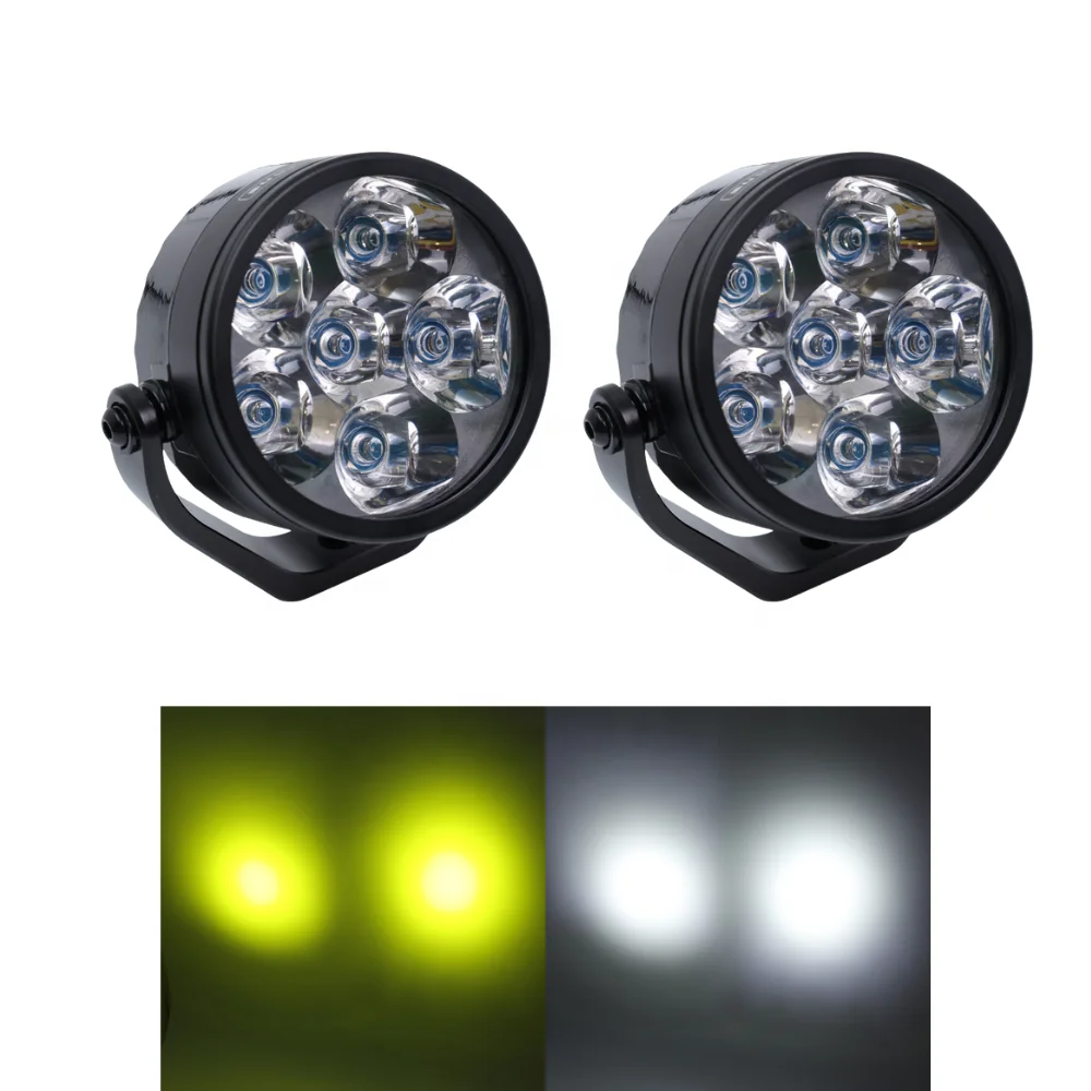 

Motorcycle fog light auxiliary light for motorcycles with switch