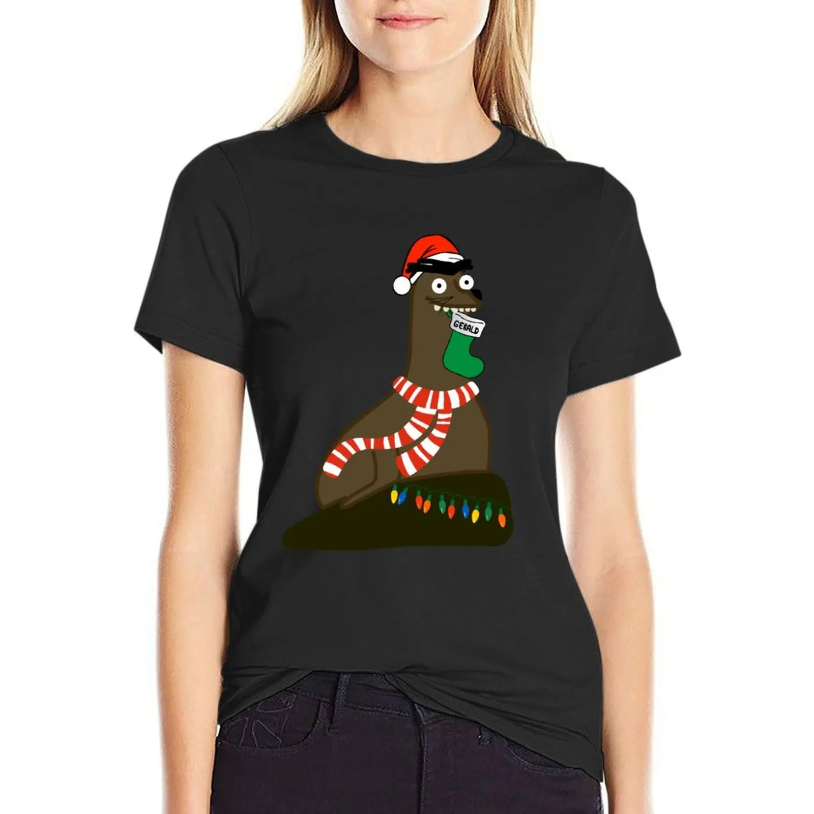 

Christmas Gerald T-Shirt graphics customs design your own new edition white t-shirts for Women