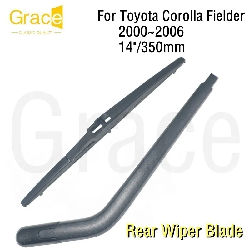 Lâmina de limpador traseiro para Toyota Corolla, pára-brisa do carro, borracha do pára-brisas, 14 ", 350mm, 2000, 2001, 2002, 2003, 2004, 2005, 2006