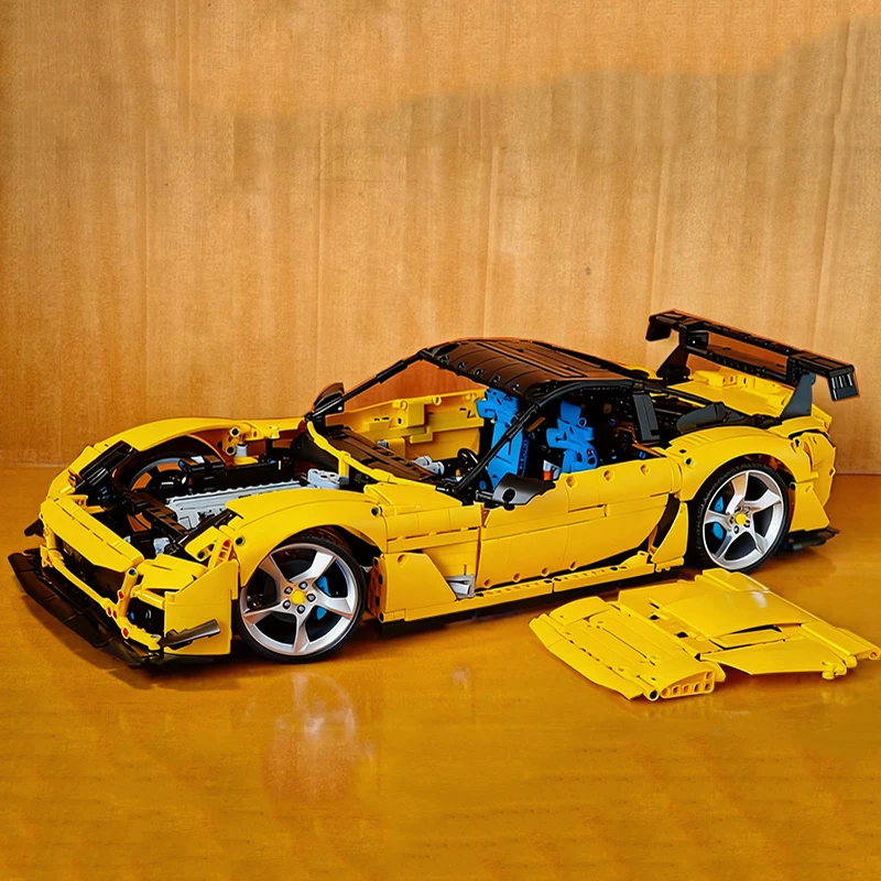 Neuer MOC 184900, detaillierter, einzigartiger technischer Supersportwagen, Maßstab 1:8, Modellbausteine, Ziegel, DIY-Puzzle, Spielzeug, Weihnachtsgeschenke