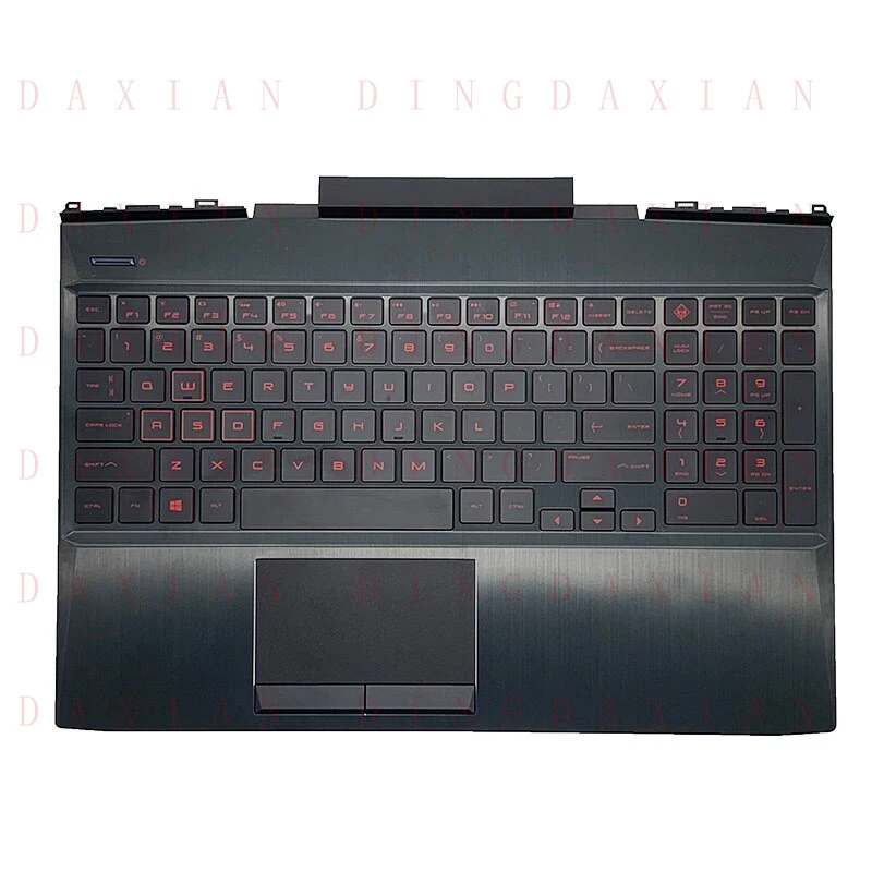 AA  For HP Omen 15-DC 15-dc1055TX TPN-Q211 Palmrest RGB/Red Backlight Keyboard Cover