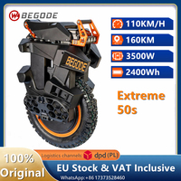 EU Stock Begode Extreme Electric Unicycle 3500W Motor 134.4V 2400Wh Battery 50S 18inch Off-road Tire Smart EUC E-Unicycle