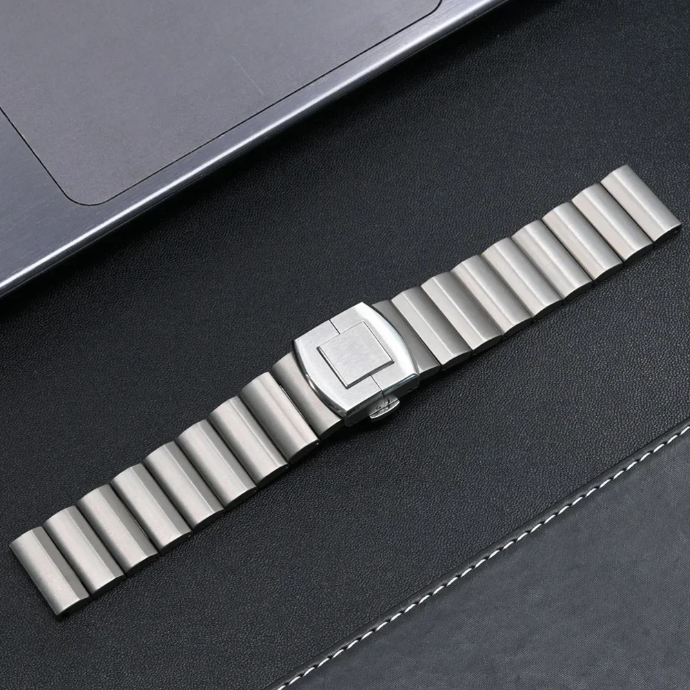 22mm Titanium Strap for OnePlus Watch 2/2R 46mm 316L Stainless Steel Buckle Bracelet for Huawei GT4 GT5 Pro 46mm Amazfit T-REX 3