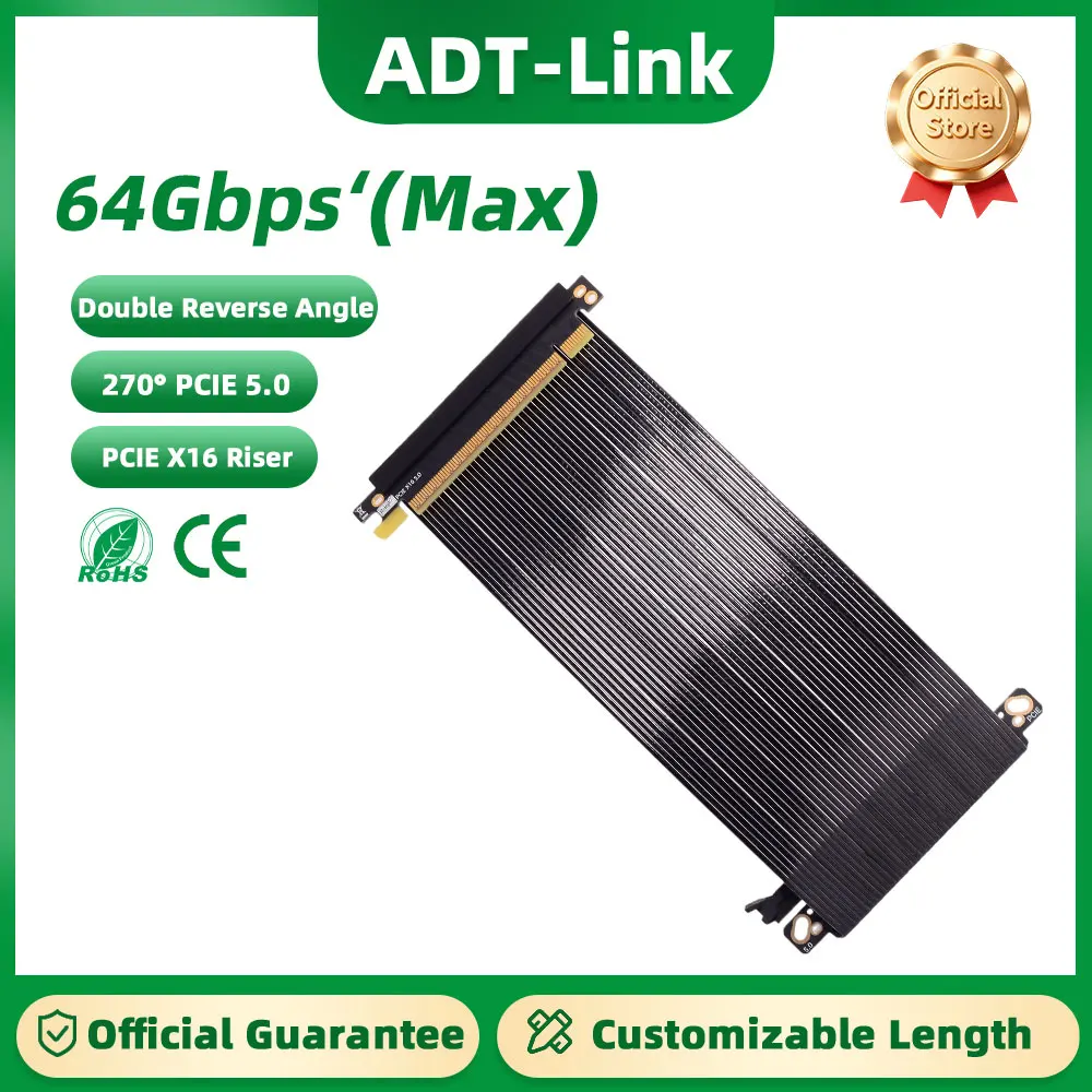 cable-riser-pcie-50-x16-de-doble-inversion-[rtx5080-rtx4090]-con-blindaje-plateado-para-montaje-vertical-gaming-pci-express-para-itx