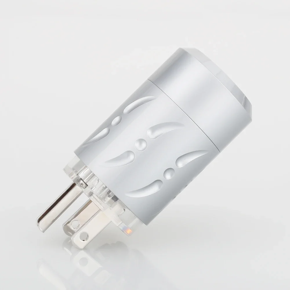 Viborg VM512S+VF512S Чистая медь, посеребренная вилка питания США, разъем питания для аудио, вилка IEC