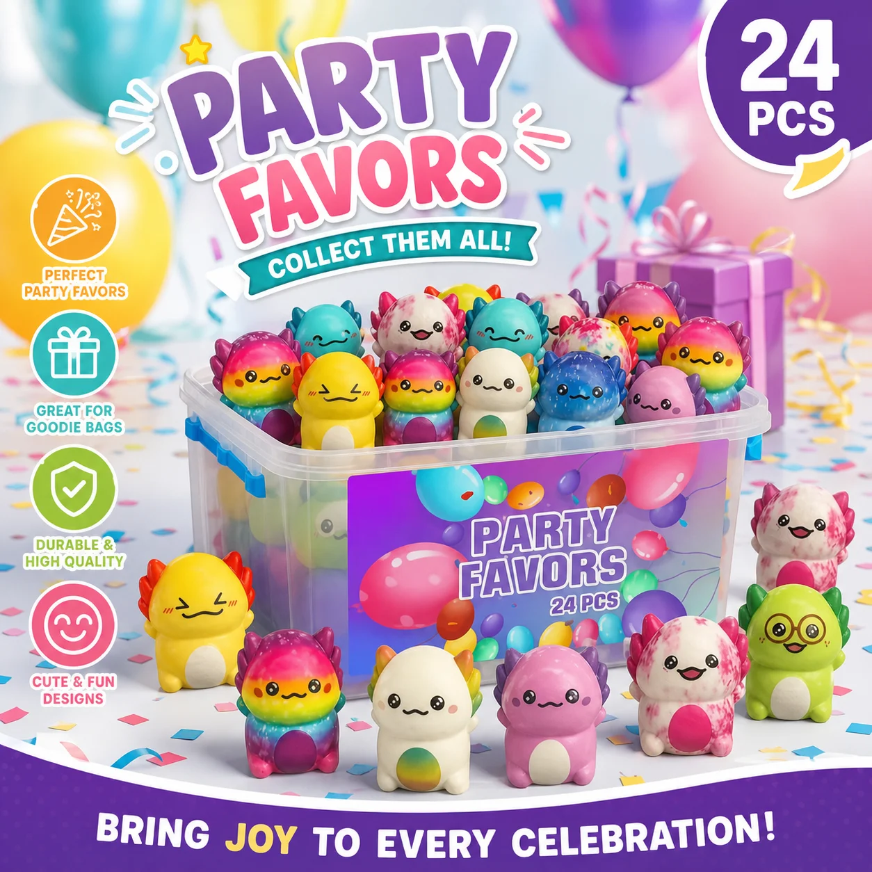 New Mini Kawaii Cute Newt Slow Rising Squishy Squeeze Toys Random Style Soft Stress Relief Anti-Anxiety Fun Sensory Fidget Toys