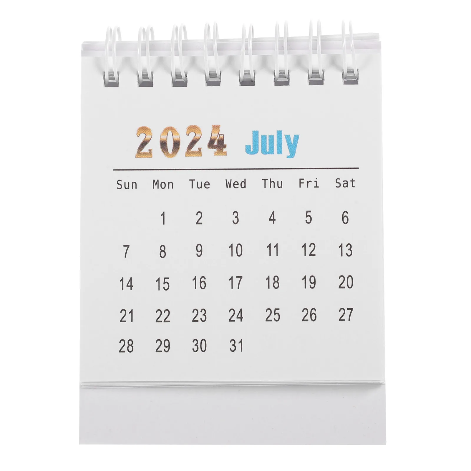 

Free Standing 2024 Desk Calendar Lightweight Portable Mini Table Calendar for Office Desk Home Decor Creative Standing Daily